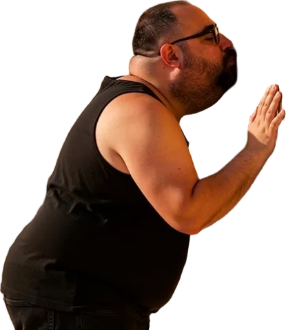 Big boss gainzy kissing the wall