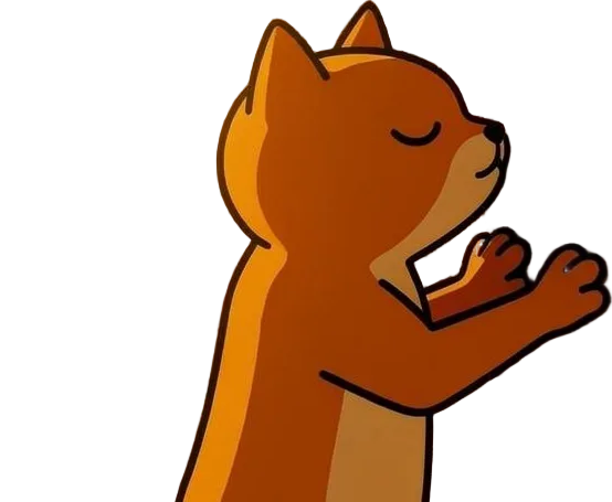 kitty kissing the wall